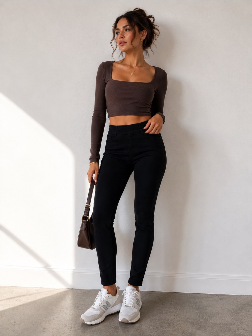 Spanx Black Jegging Pants Pull On Skinny Stretch Ponte Leggings Medium